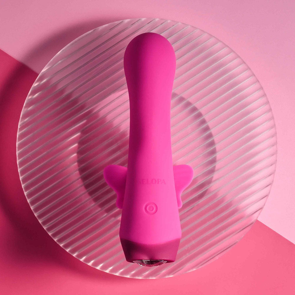 Selopa BUTTERFLY LOVE - Pink 13.8 cm USB Rechargeable Butterfly Vibrator