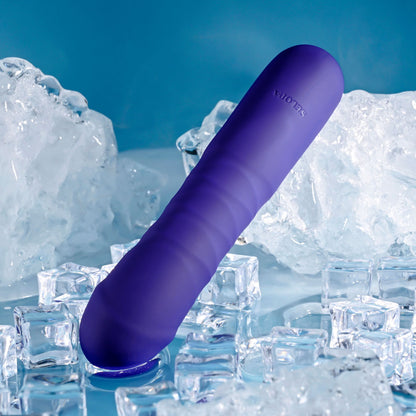 Selopa AMBITION - Purple 17 cm USB Rechargeable Thrusting Vibrator