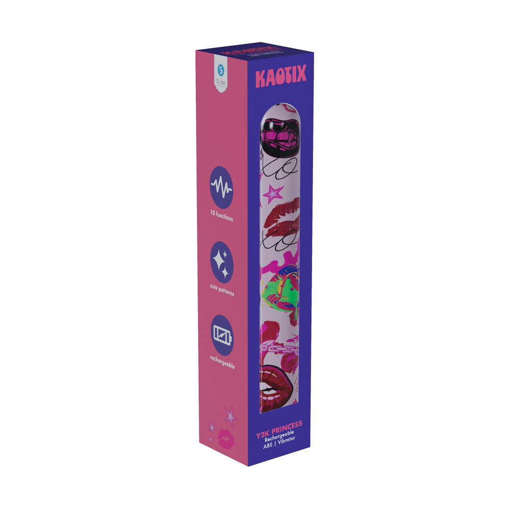 S-LINE Kaotix Y2K Princess - Powder Pink 17.8 cm USB Rechargeable Vibrator