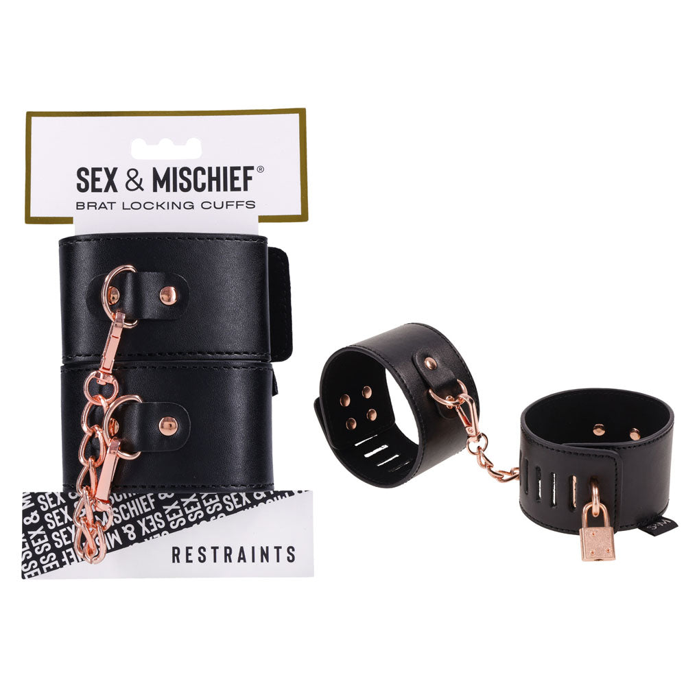 Sex & Mischief Brat Locking Cuffs