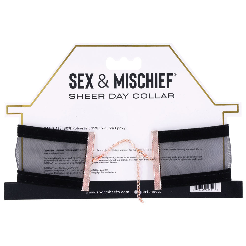 Sex & Mischief Sheer Day Collar