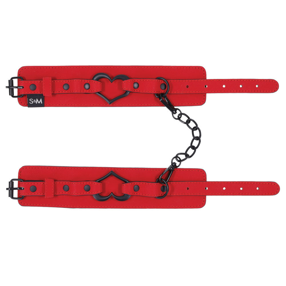 Sex & Mischief Amor Handcuffs - Red Restraints