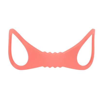 Sex & Mischief Peaches n CreaMe Large Silicone Cuffs - Peach Large Silicone Restraints