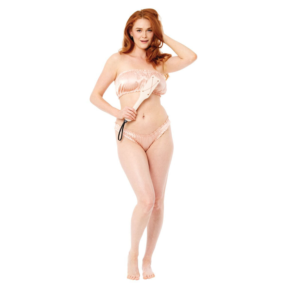 Sex & Mischief Peaches n CreaMe Chain Impressions Paddle - Peach Spanking Paddle