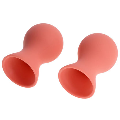 Sex & Mischief Peaches n CreaMe Silicone Nipple Suckers - Peach Nipple Suckers - Set of 2