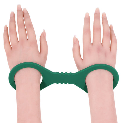 Sex & Mischief Indica Small Silicone Cuffs - Green Small Restraints