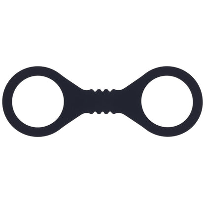 Sex & Mischief Shadow Small Silicone Cuffs - Black Small Restraints