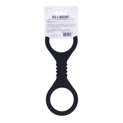 Sex & Mischief Shadow Small Silicone Cuffs - Black Small Restraints