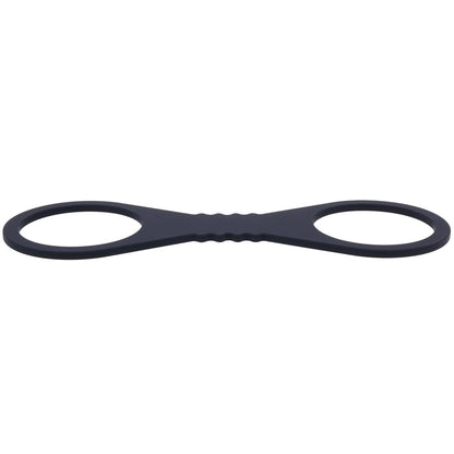 Sex & Mischief Shadow Large Silicone Cuffs - Black Large Restraints