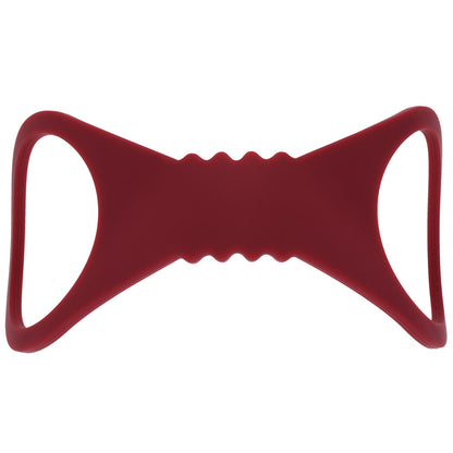 Sex & Mischief Enchanted Large Silicone Cuffs - Burgundy Large Restraints