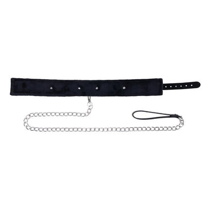 S&M Shadow Collar and Leash - Black Neck Restraint and Leash