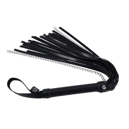 S&M Shadow Chain Flogger - Black Flogger Whip