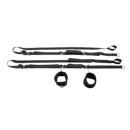 S&M Anywhere You Dare Bondage Restraint System - Black Restraint Set