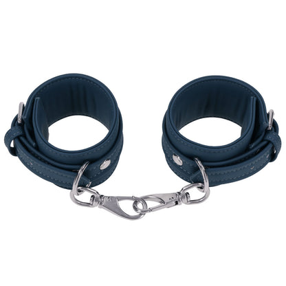 SPORTSHEETS Signature Twilight Tease Ankle Cuffs - Blue Adjustable Leg Restraints