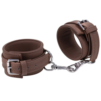 SPORTSHEETS Signature Dawn Dream Ankle Cuffs - Tan Adjustable Leg Restraints
