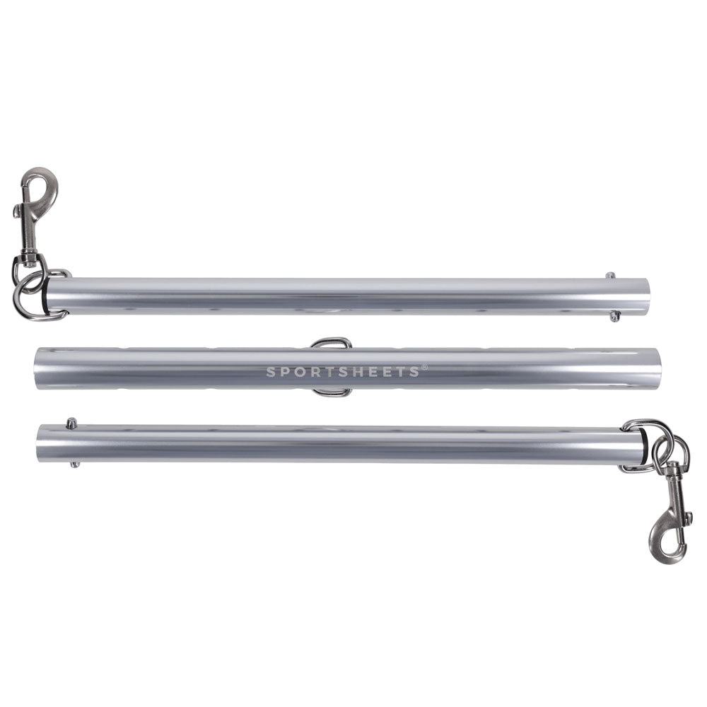 SPORTSHEETS Signature Adjustable Spreader Bar - Silver Metal Adjustable Spreader Bar (No Cuffs Included)