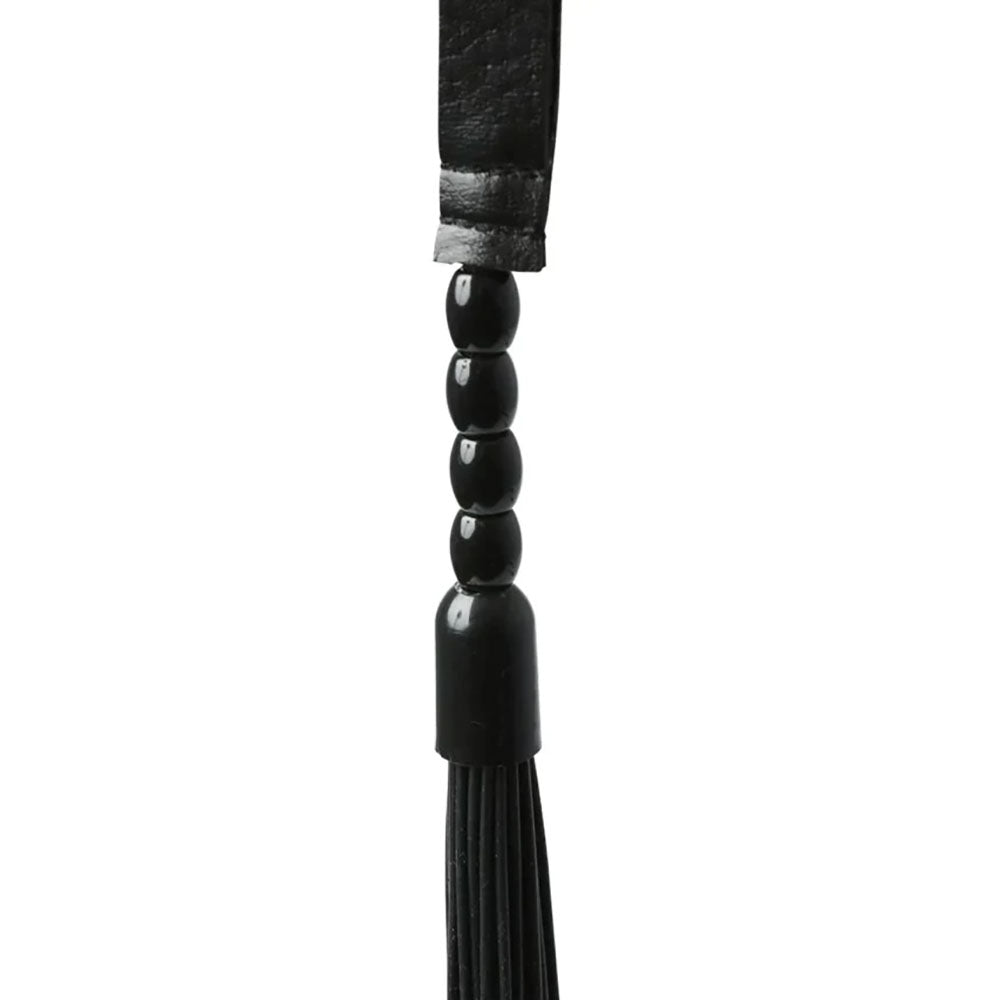 Sex & Mischief Noir Whip - Black 40 cm Rubber Whip