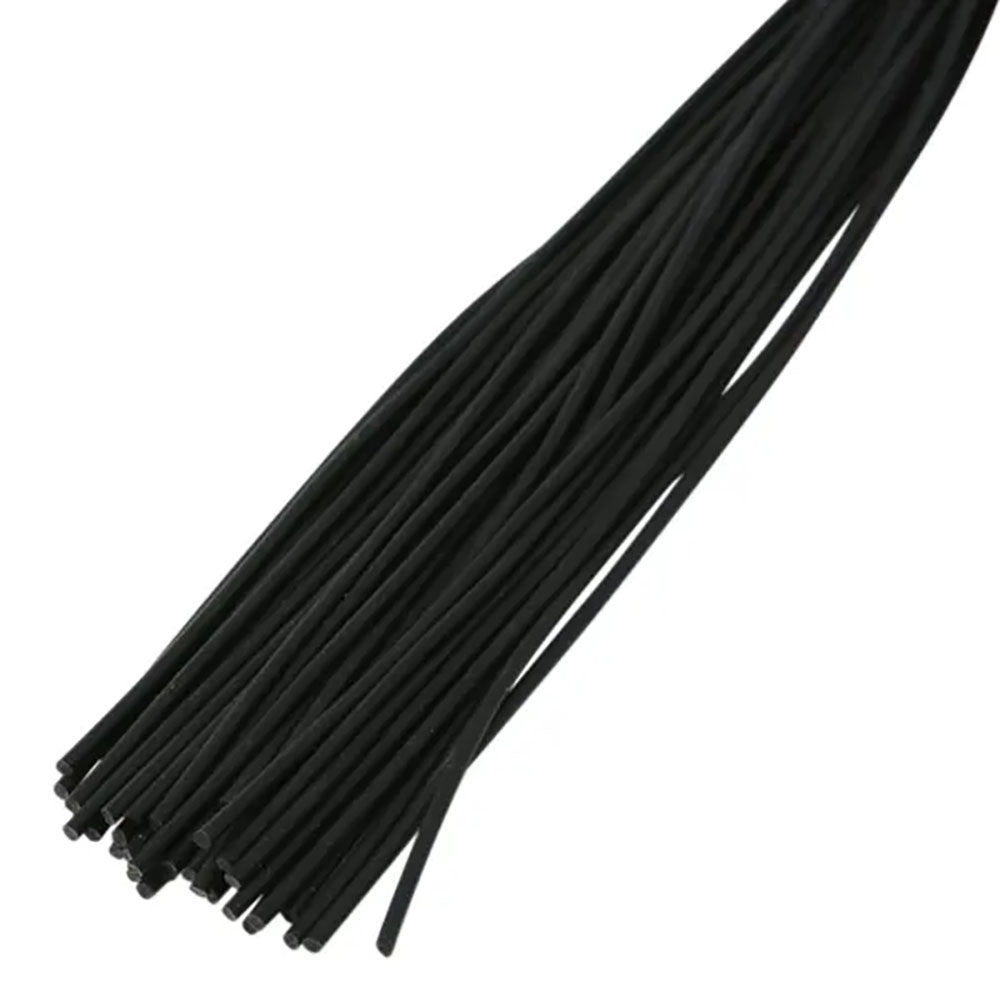 Sex & Mischief Noir Whip - Black 40 cm Rubber Whip