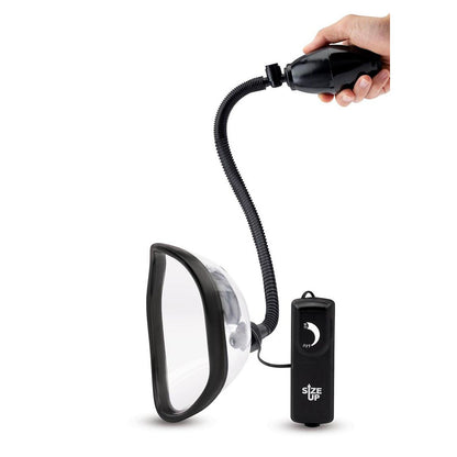 Size Up Vibrating Pussy Pump - Clear Vibrating Vagina Pump