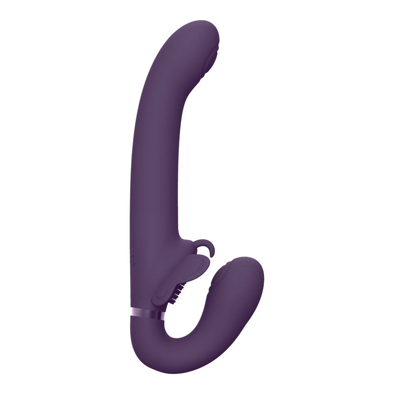 Vive SATU - Purple 23 cm USB Rechargeable Strapless Strap-On