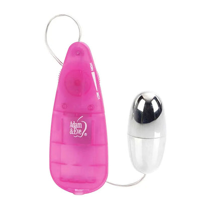 Adam & Eve VIBRATING SILVER BULLET 2.0 - Silver 5.8 cm Bullet with Pink Remote