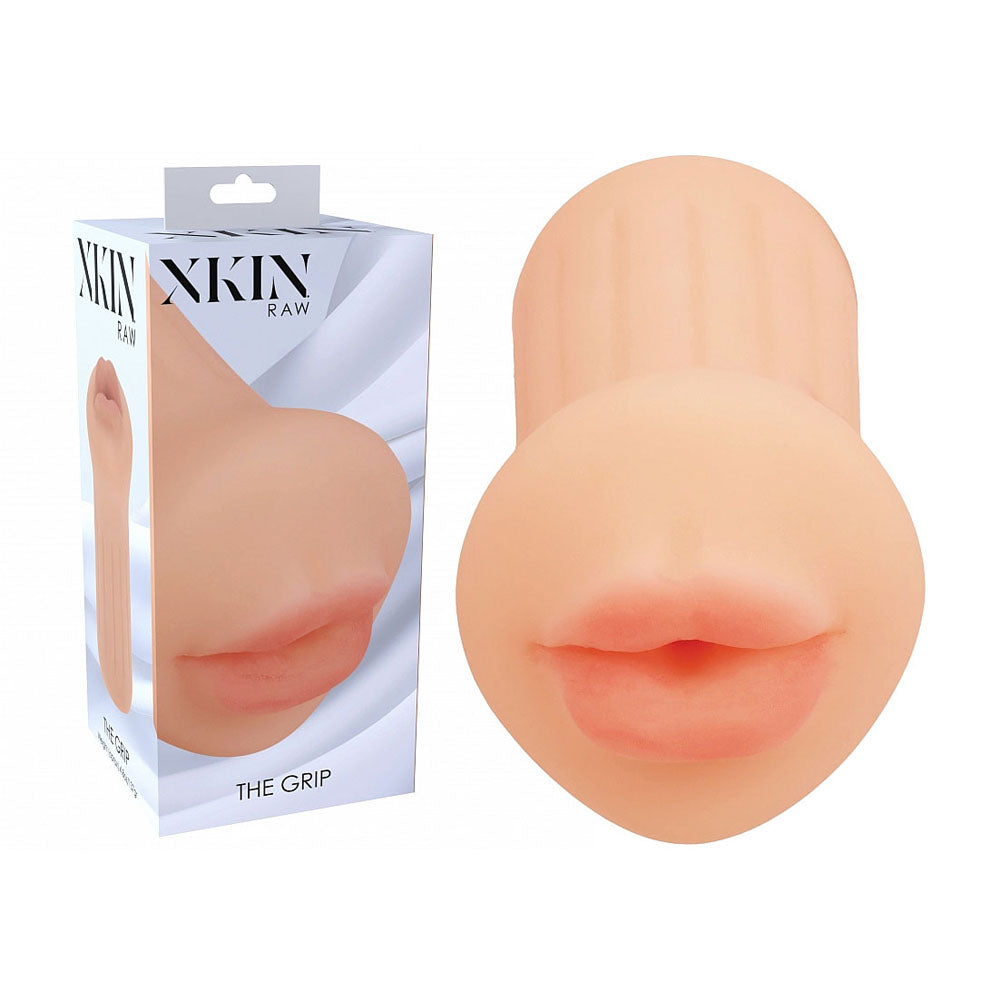 XKIN Raw - The Grip - Flesh 12 cm Mouth Stroker