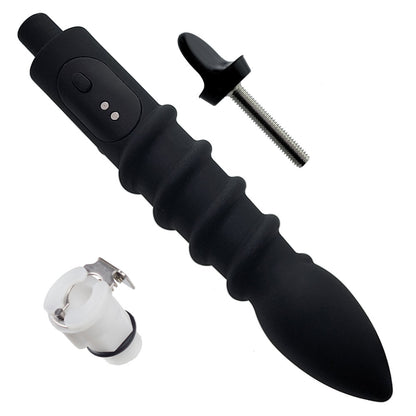 LuvPump RosCup Pro Smart Rosebud Pump - Black USB Rechargeable Anal Pump with Vibrating Probe