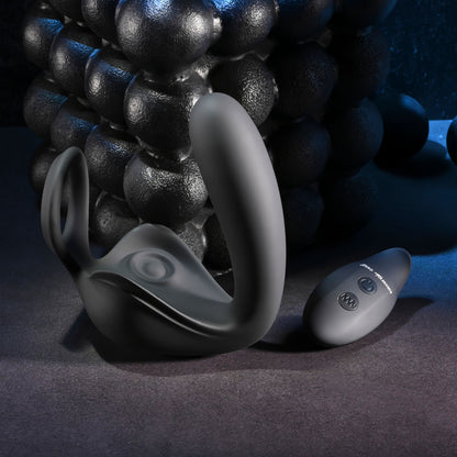 Zero Tolerance BALLIN OUT - Black USB Rechargeable Prostate Massager with Cock Ring and Wireless Remote