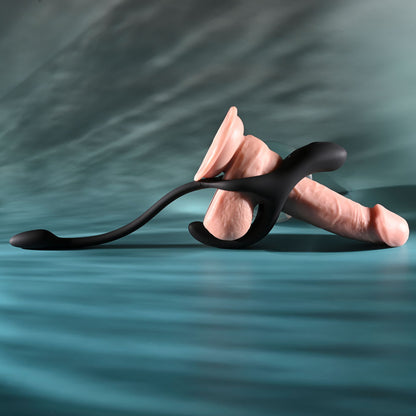 Zero Tolerance ALL THE BASES - Black USB Rechargeable Vibrating Cock Ring with Wireless Remote