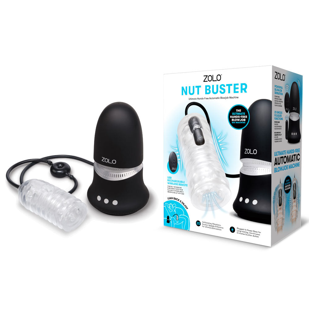 Zolo Nut Buster product and packaging on a white background